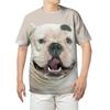 3D Printed Pet Bulldog Animal Print T Shirt For Men Y2k Fashion Fun American Bully