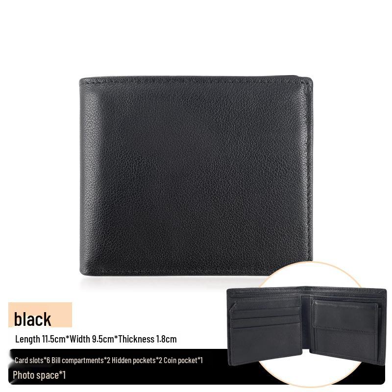 

Мужской вместительный кошелек и держатель для карт из воловьей кожи с защитой от кражи