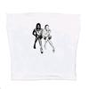 Wholesale Short Portrait Sleeve Printed Top Outcropping Short Ladies Sexy, Streetwear YK