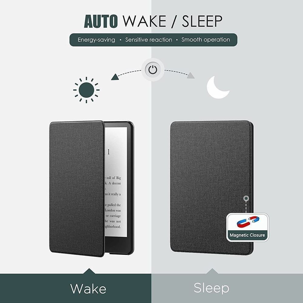 Anti Scratch 6 inch e-Reader Case Leather Protective Shell for Kindle 2024 (12th Generation)