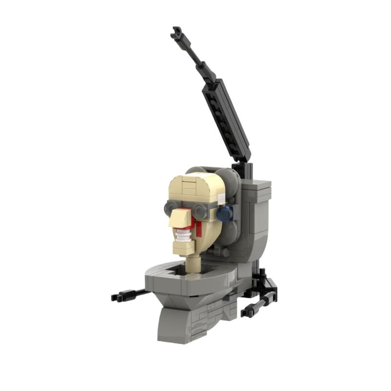 Hot New A Series of Skibidi Toilet Man Drill Male Titan Man Female TV Personality Building Blocks Set Toy for Kids New Year Gift
