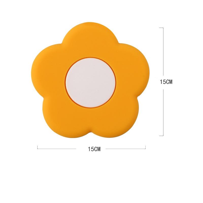 Flower Silicone Coasters Creative Cute Desktop Tea Coaster Heat-resistant Waterproof Mats Home Placemats Things for The Kitchen