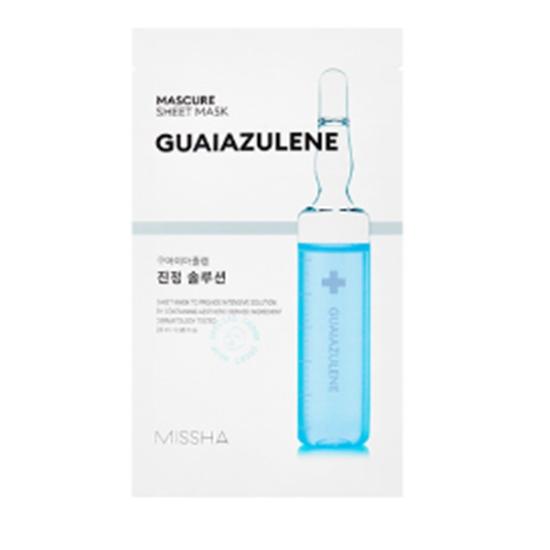 

Тканевая маска Missha Mascure Genuine Solution (гваязулен) (10EA) 0