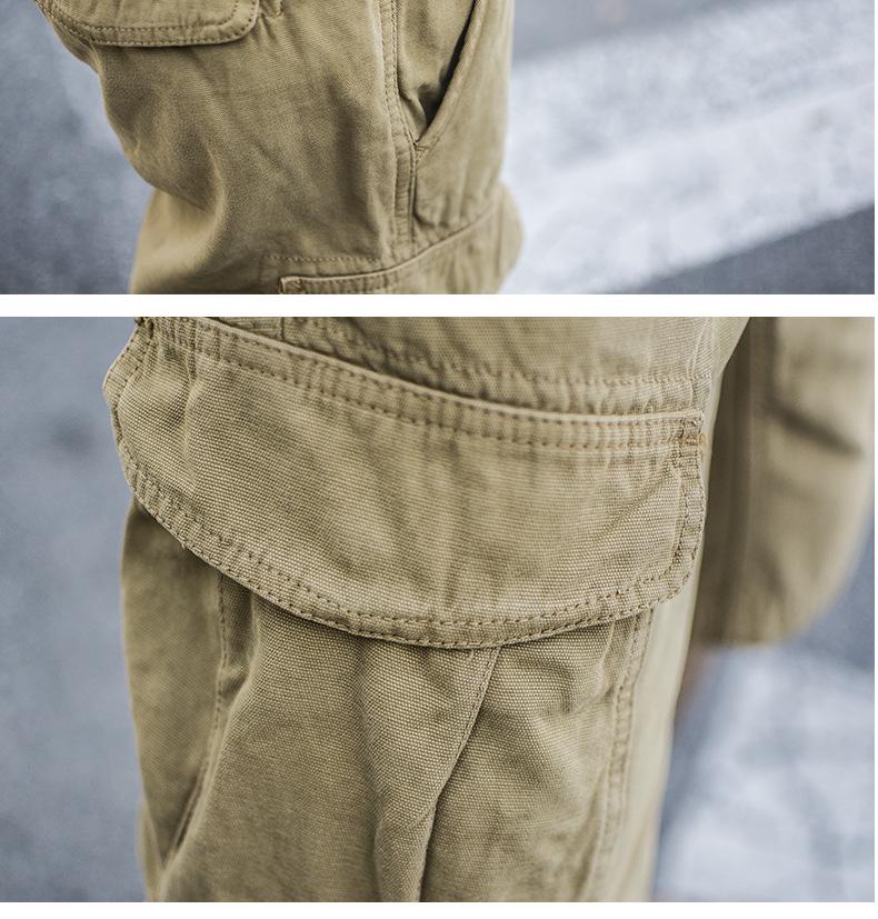 2025 Summer Men's Multi-Pocket Cargo Shorts - Trendy Japanese Style, Versatile Mid-Length Casual Outerwear