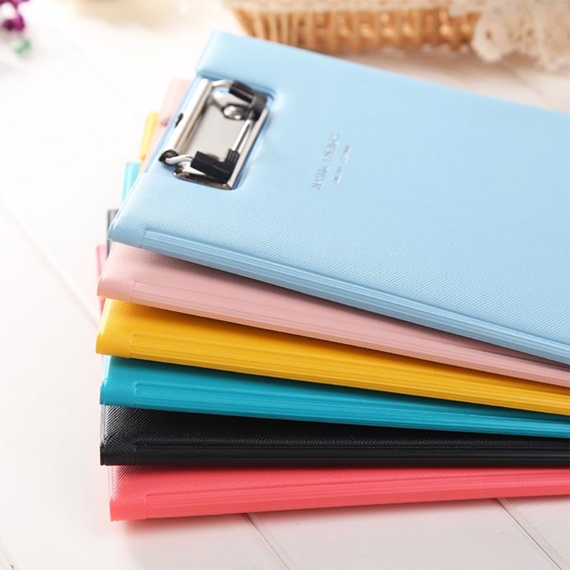 Prancheta Dobrável com Bolso Transparente Pasta de Prancheta em Couro Estojo para Documentos com Prancheta Pasta para Conferência de Negócios