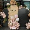 Bow Bear Balloon Set with Pink Daisy Balloon Cloud Aluminum Film Balloon for Birthday Party Shower Proposal Wedding Decoration