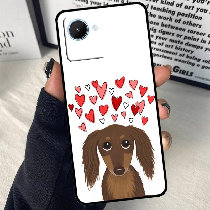 

Dachshund Teckel Dackel Dog Case For Realme C30 C31 C33 C35 C53 C55 GT Neo 5 3T 2T 9 10 11 Pro Plus C11 C15 C25s C21Y Realme C21