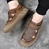2025 Vintage Classic Mens Sandals Summer Genuine Leather Sandals Men Outdoor Casual Lightweight Sandal