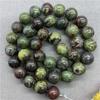 Natural Stone Gemstone  Bloodstone Round Loose Beads DIY Bracelet Necklace Accessories