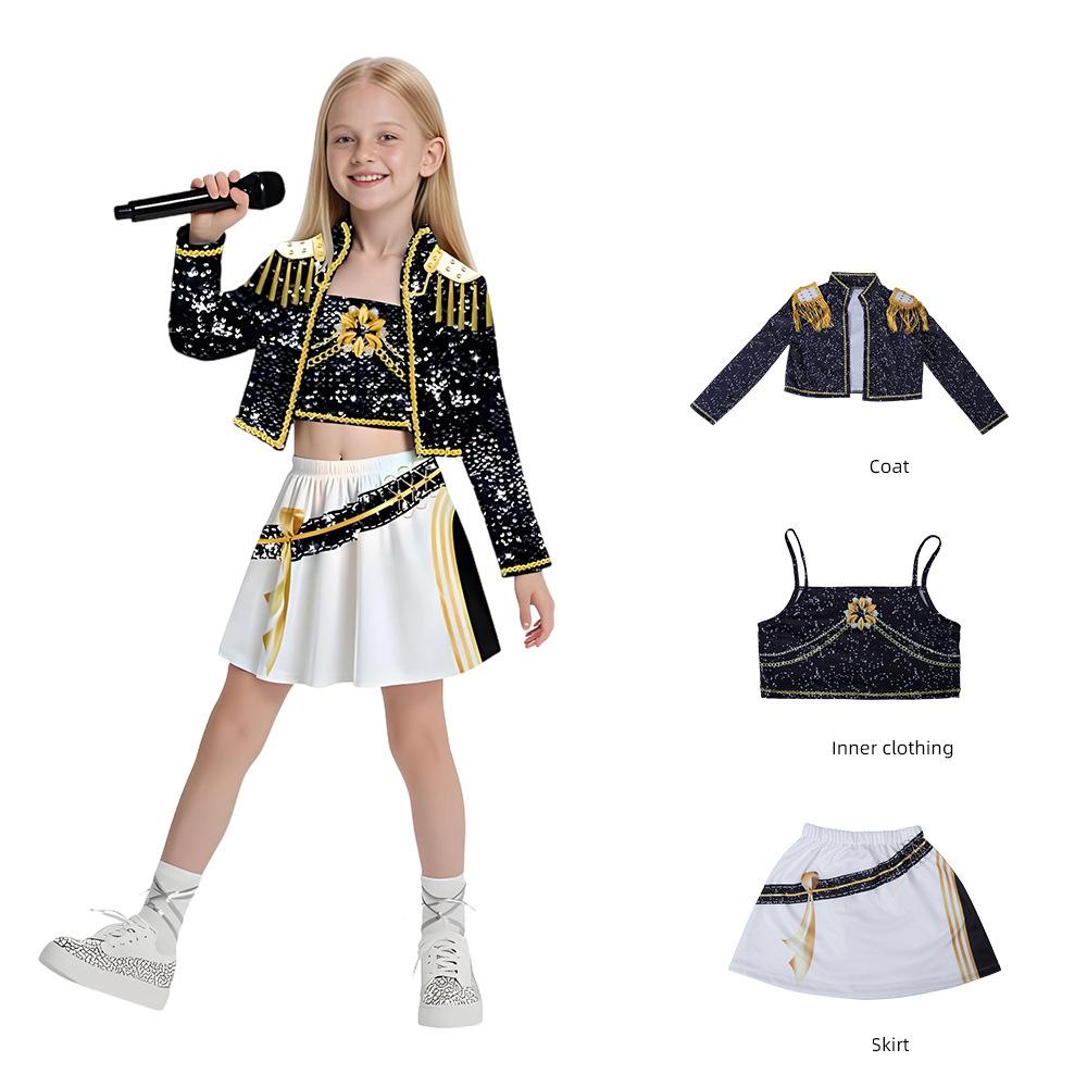 Anime TV Movie Costume Set With Wig Echo Character Polyester Halloween Carnival Easter Stage Performance Outfit