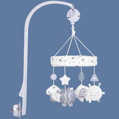Nordic Style Rotating Baby Crib Mobile and Soothing Rattle Toy (0-1 Year)