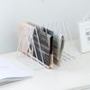 Desktop   Rack Rustproof Simple   Geometric Iron File Holder Decoration for   Study Living Room