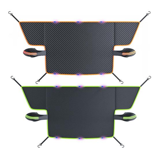 Magnetische Schneedecke für Autowindschutzscheibe 4-lagige Windschutzscheibenabdeckung Winter Schnee Eis Sonne Frostschutzabdeckung für die meisten Fahrzeuge SUV LKW