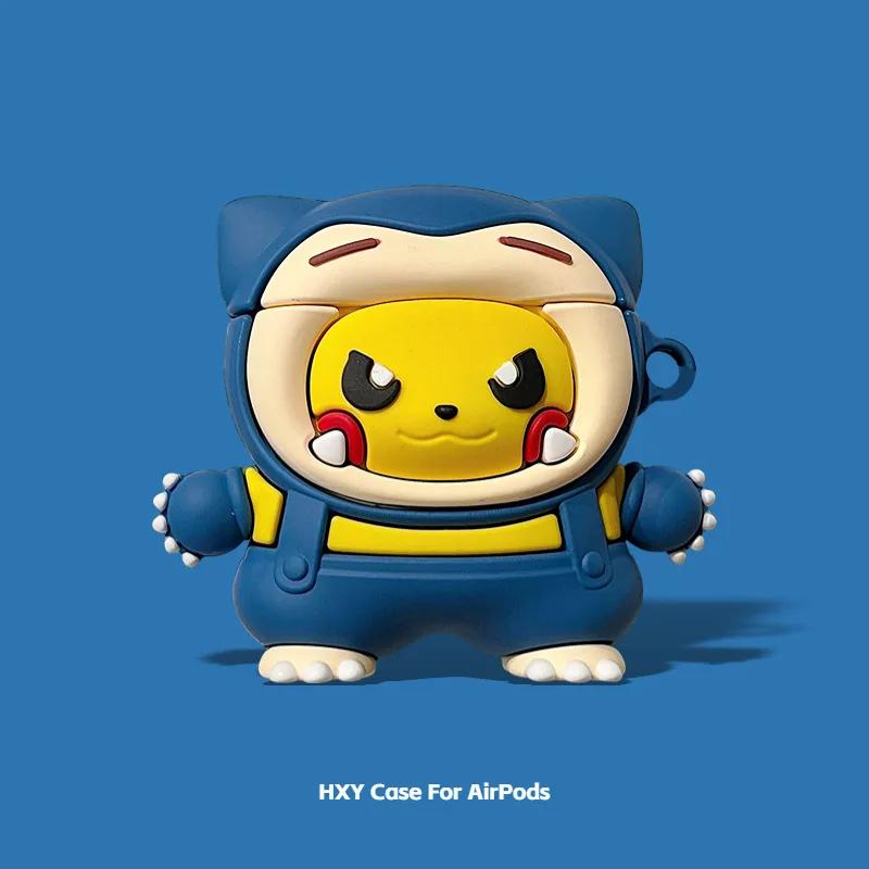 2024 Nytt 3D Tegneserie Pikachu Etui For Apple AirPods 4 Øretelefondeksel 4. Generasjon Silikon Trådløst Bluetooth Hodetelefonetui