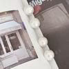 / Silver 925 Cotton Pearl 14mm 16mm Pearl Hemisphere Earrings