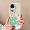 For Vivo V50 Y16 Y31 Y53S Y55 IQOO Z10X Y51 Y70 Phone Bags Naughty Dinosaur Pattern Liquid Silicone Dustproof Full Protective Case For Vivo Back Cover