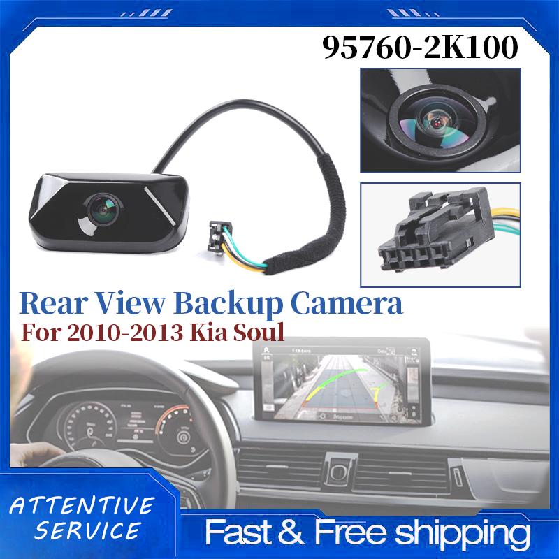 Black Rear View Reverse Backup Camera 95760-2K100 Compatible with Kia Soul Years 2010 2011 2012