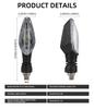 Motorcycle Turn Signal Light Amber Indicator Universal Waterproof Motorbike Scooter Warning Rear Tail Lights Running Lamp Access