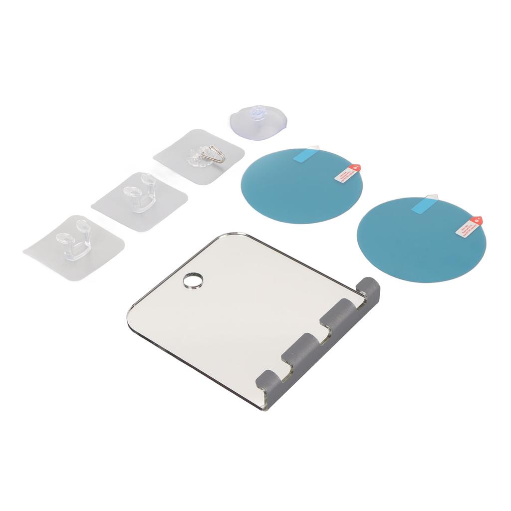 Anti Fog Shower Mirror Fogless Bathroom Shave Mirror Acrylic Shatterproof Shower Mirror Long