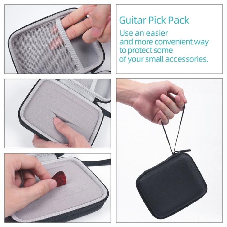 Portable Guitar Pick Bag Storage Organizer Waterproof Guitar Pick Bag Guitar Plectrums Cases for Guitarists, Beginners