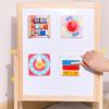 Montessori Pädagogischer Kühlschrankmagnet Busy Board für Kinder - Magnetisches Holzspielzeug für frühes kognitives Lernen.