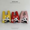 Cute Panda Casual Tote Bag: Trendy, Versatile, Polyester Knit Handbag for Women