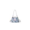 New Lee Fabric One Shoulder Handbag, Crossbody Bag Regular Women's Blue White Lace LE250032M-915