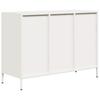 Vidaxl Szafka, Biała, 101,5X39X73,5 Cm, Stal Walcowana Na Zimno