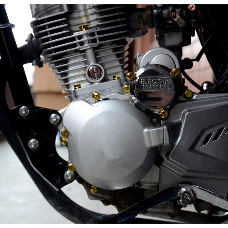 30Pcs Motorcycle Modification Head Cover Accessories Screw Decorative Parts For Yamaha Kawasaki Honda Nuts Styling Cover