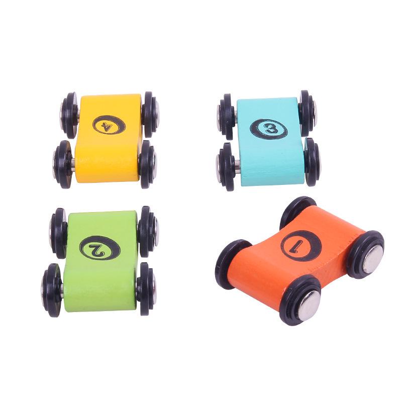 Beech Mini Sliding Car: Children's Inertial Gliding Track Racing Toy