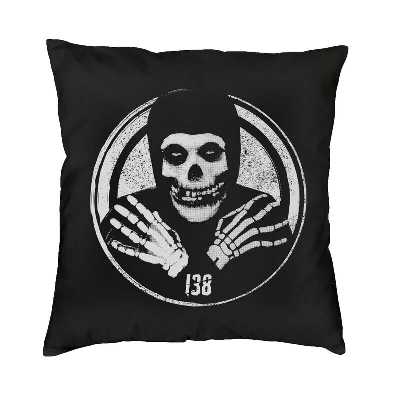 Misfits Horror Punk Rock Band Pillow Case xcm Decor Home Kawaii Outdoor Cushions Square Pillowcase