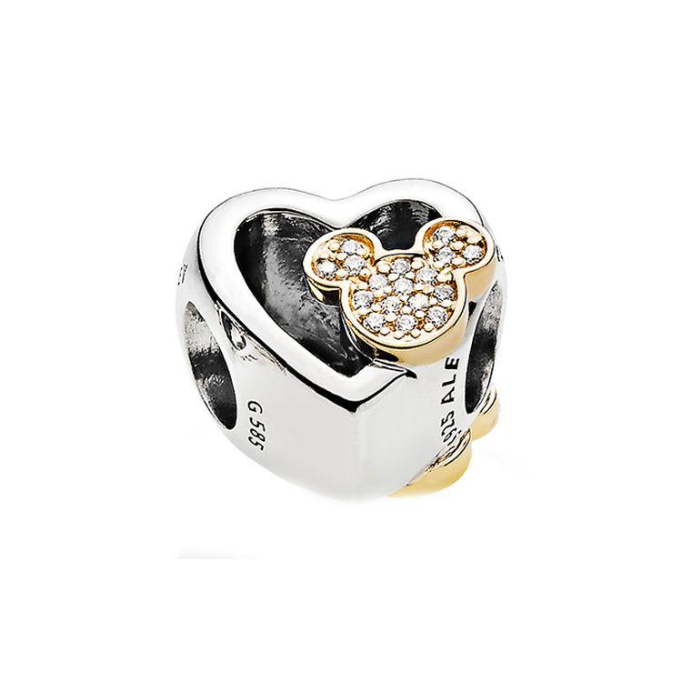 Pandora Disney Mickey And Minnie Love Symbol Charm Women Charm 796463CZ