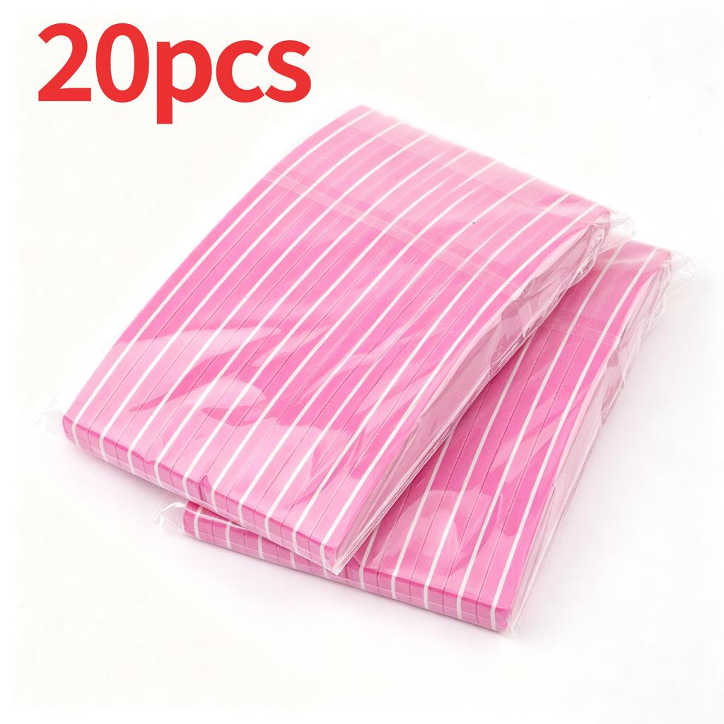 Xiaomi 10/20 pcsProfessional Dual-Sided Nail File Block Colorful Sponge Nail Polish Buffing Sanding Buffer Strip for Polishing Pedicure