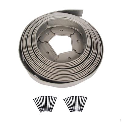 Garden Edging Border Accessory Coil for Yard Landscaping Plant Gray 5cmx5cm