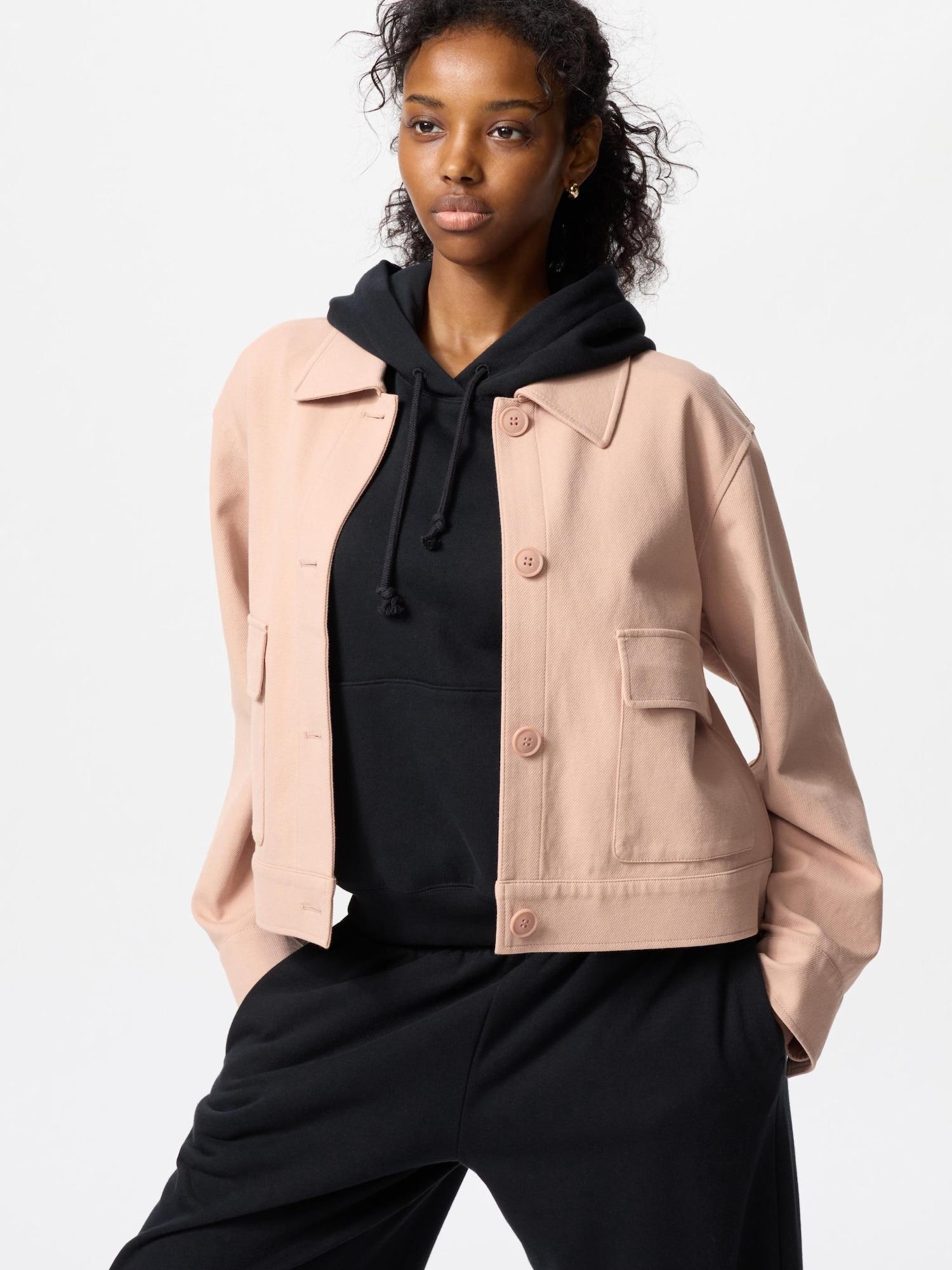 

Uniqlo Свободная куртка из японского джерси 11 PINK/3XL