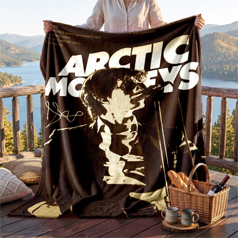 Warm Flannel Throw Blanket,Arctic Monkeys Lightweight Cozy Blanket For Bed Sofa And Daily Use