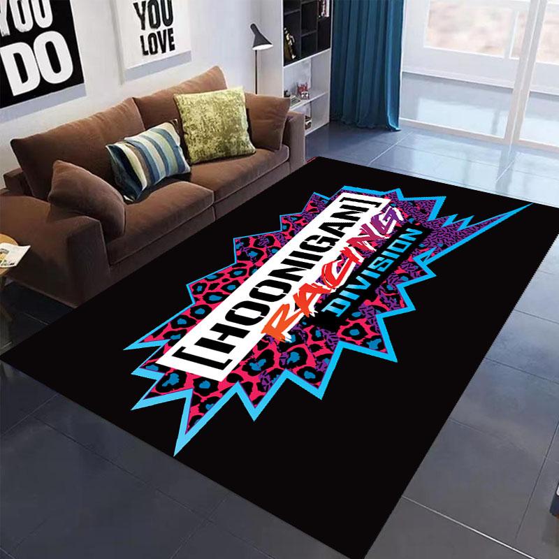 Racing H-HOONIGAN Carpet Garage Mat Decor Carpet For Living Room Sofa Bedroom Area Rugs Kitchen Washroom Anti-slip Carpet