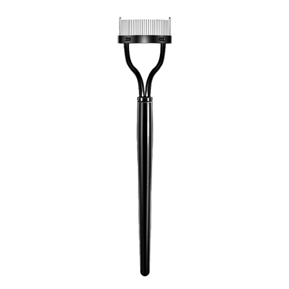 1pc Eyelash Comb Lash Makeup Eyelash Separator Eyebrow Grooming Brush Tool with Transparent Case Curved Design Fit the Eye Shape