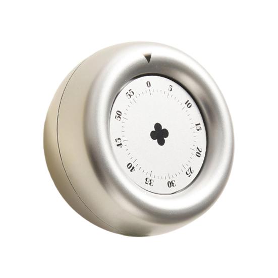 Mechanical Kitchen Timer with Magnetic Back No-Battery Visual Countdown Timer Loud Ring белый