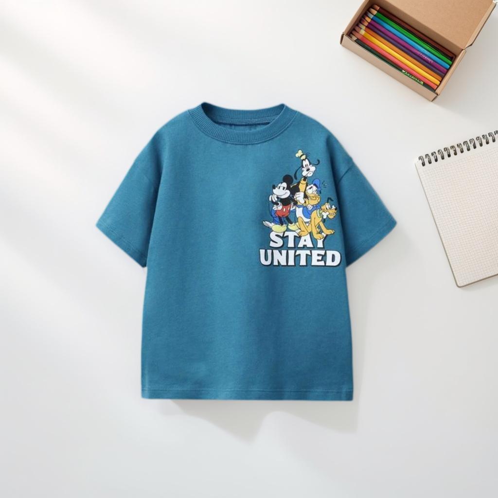 T-shirt Cartoni Animati Disney Estate Abbigliamento Bambini Moda Popolare Versatile Manica Corta Top Ragazza Ragazzo T-shirt Casual Girocollo Maglietta
