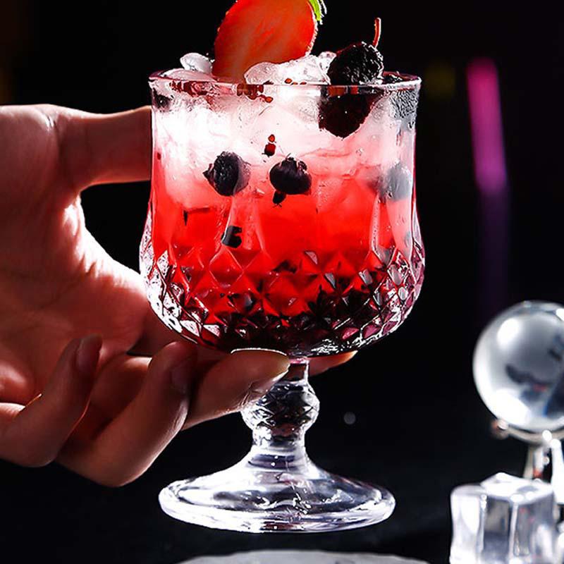 190ml Wine Glasses Set of 6 Wine Glass Camping Set Reusable Luxury for Party Barware Glassware Red Wine Glasses Drinks 6pcs Cups