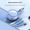 LINGCHEN 3-in-1 Retractable Charging Cable