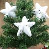 Hang Up Christmas Tree Pendant Decor  Party Foam White Star Pentagram Hanging Ornament 6pcs/12pcs