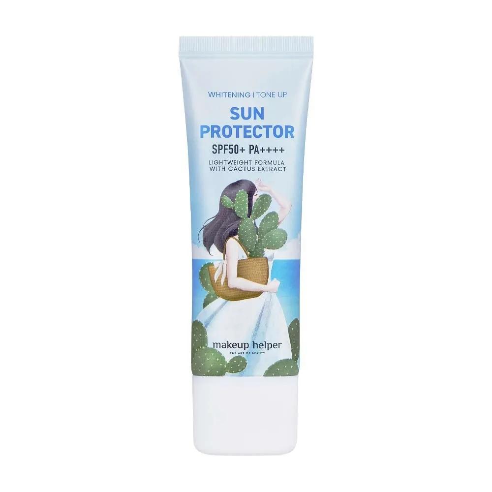 Осветляющий Tone-Up Солнцезащитный крем с экстрактом кактуса SPF50+/PA++++