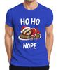 Ho Ho Nope Sloth Santa Hat Sleeping Funny Gift Unisexs Tshirt