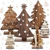 Christmas Tree Ornaments Wooden Tabletop Decoration Country Signage Wood Christmas Tree Center Dining Table Decoration Table Ornaments