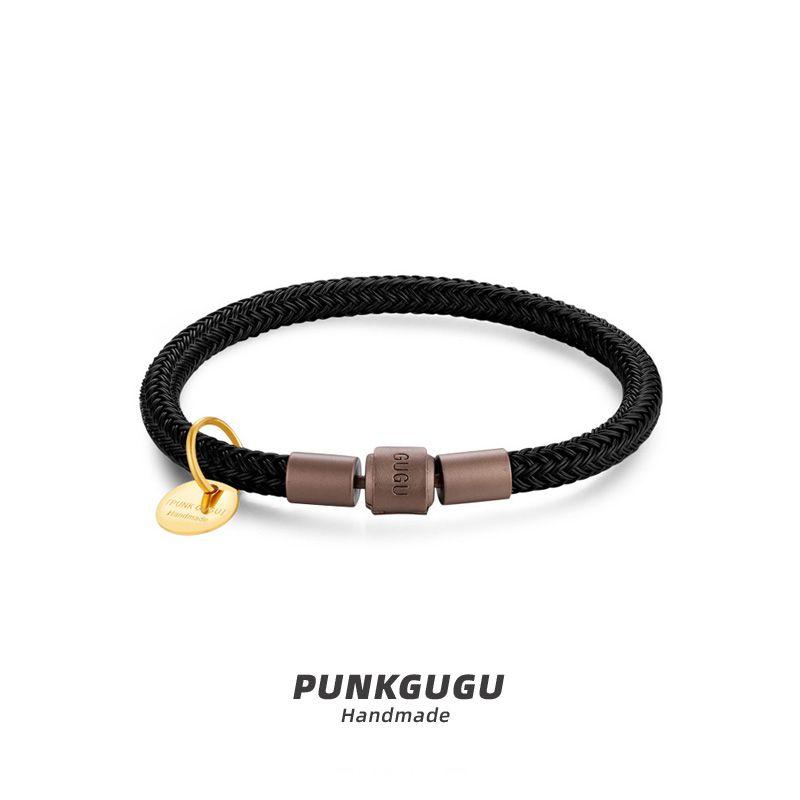 

5 мм Водонепроницаемый Плетеный Мужской Золотой Полуфабрикат Стальной Трос 21cm Red semi-finished product [coffee buckle]]