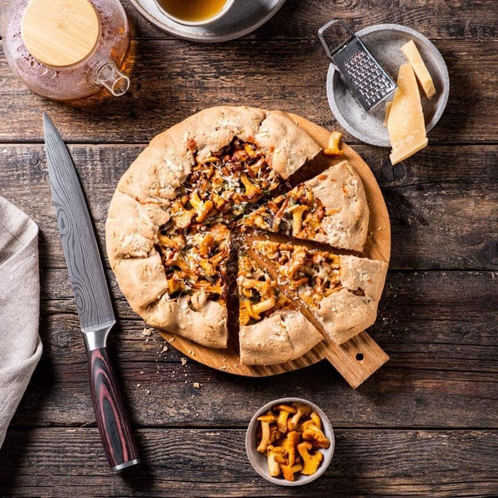 GRILLOX Faca de Carne Faca de Trinchar Faca de Chef Profissional 20cm Faca de Cozinha Afiada