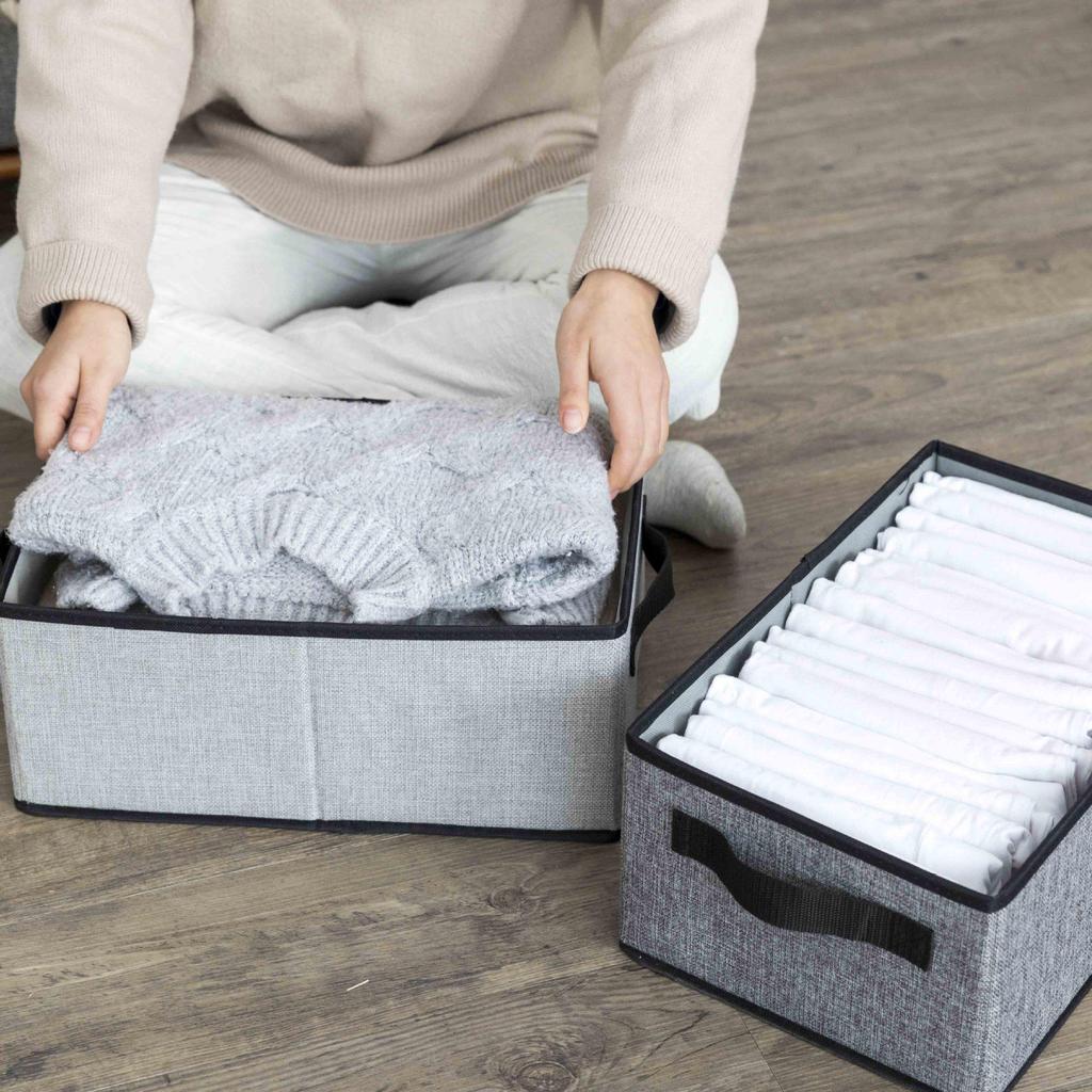 Cross-Border Cotton and Linen Wardrobe Organizer: Space-Saving Clothing Storage Box