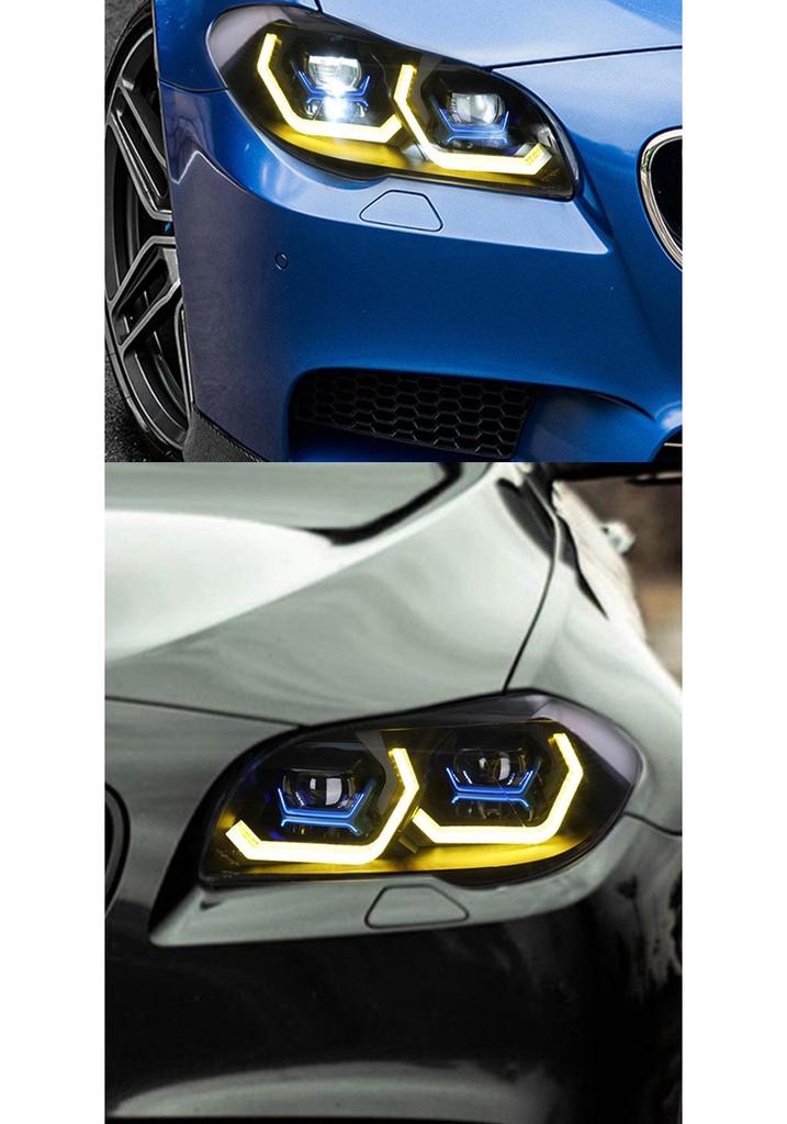 BMW 5 Series (2011-2017) F10/F18 Headlight Assembly with Modified Spoon LED DRLs & Flowing Turn Signals